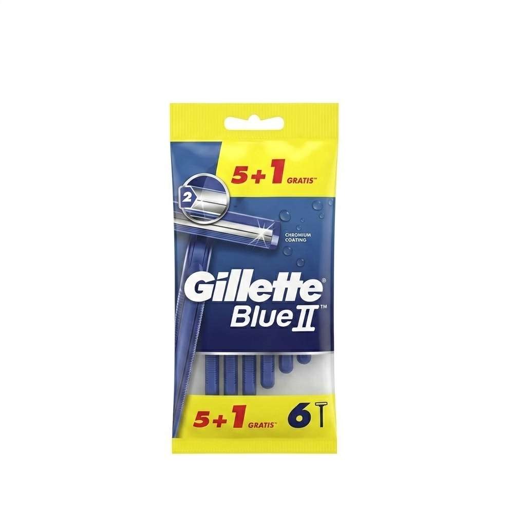 GILLETE BLUE II DESECHABLES 5+1 UN. PLATINUM