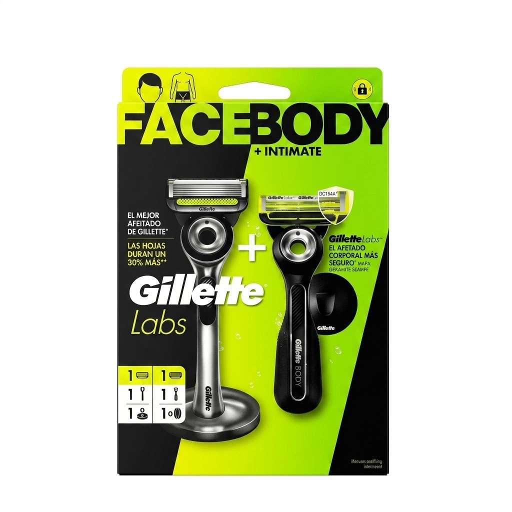 GILLETTE LABS FACE + BODY INTIMATE DUOPACK